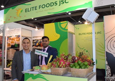 Mr Nguyen Xuan Truc (CEO) is leading his team from Elite Foods JSC at the exhibition.